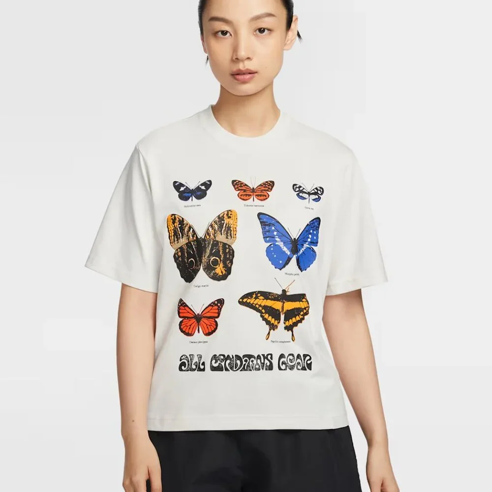 Nike ACG Women's Dri-FIT Butterfly Crop T-Shirt Phantom HF9522-030 Size XS (New) - Picture 16 of 16